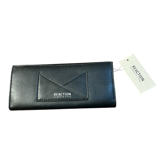 Kenneth Cole Reaction Heritage Logo Black Wallet - Picture 3 of 9